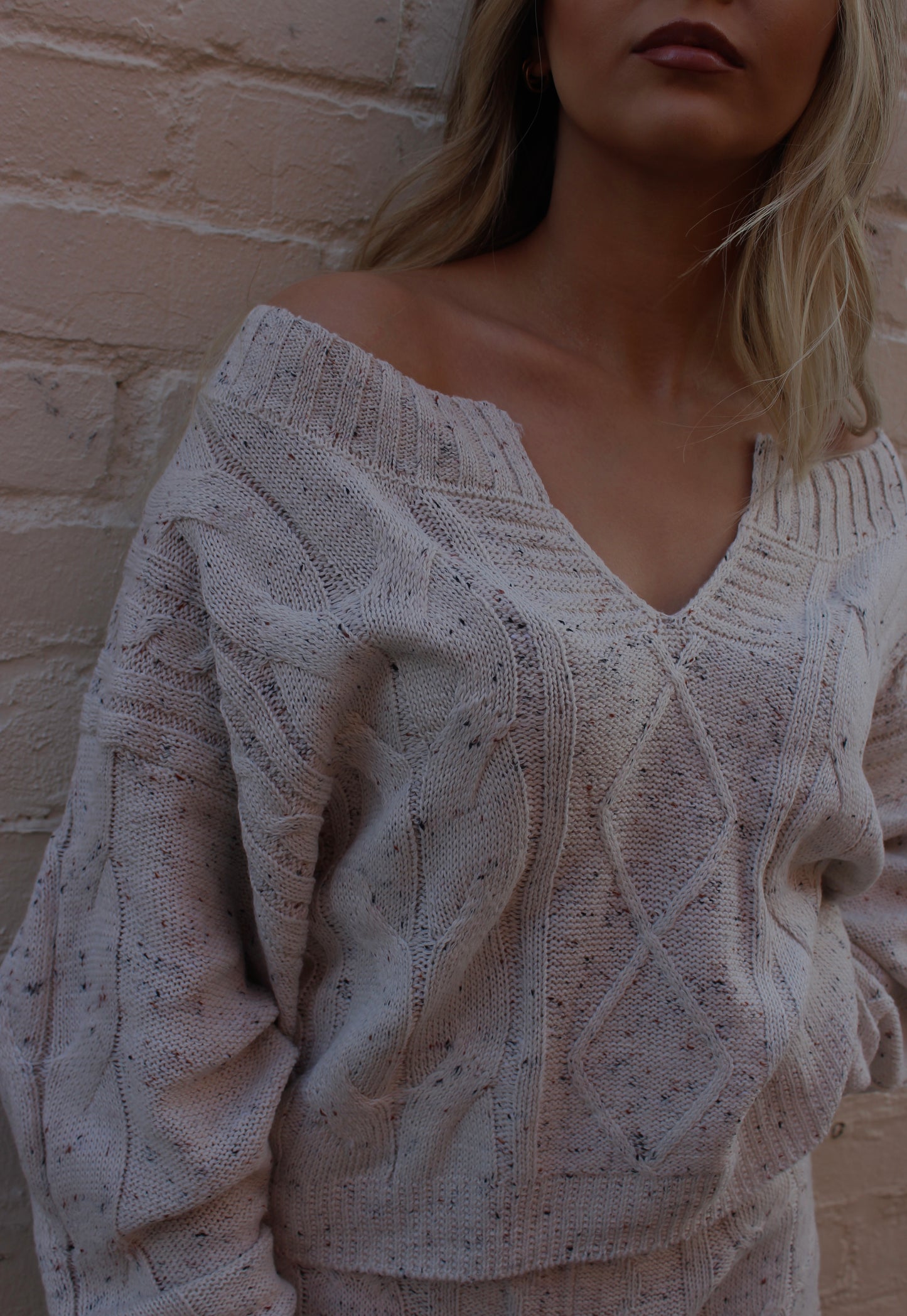 Sophia Cable Knit Wool Sweater